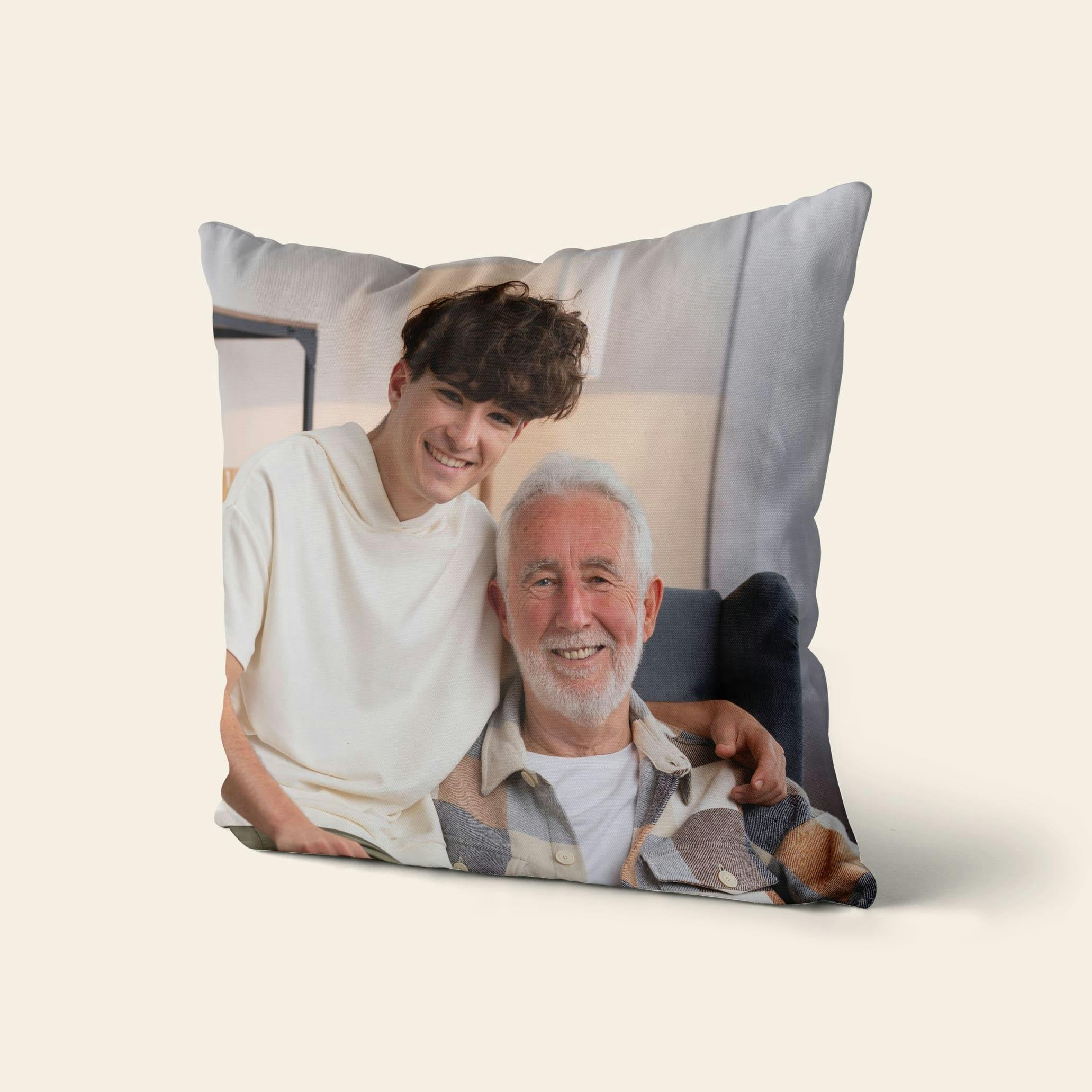 Foto op kussen