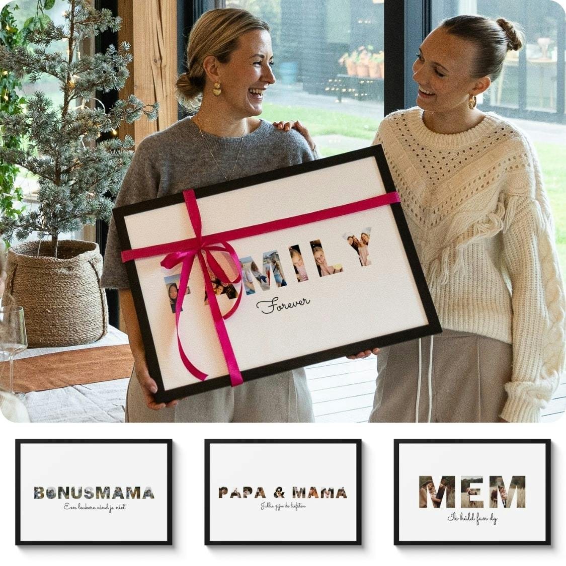 Letter collages Family