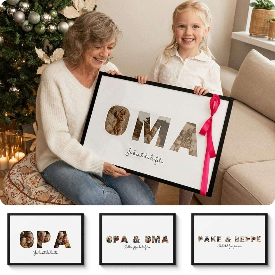 Letter collages Opa en Oma
