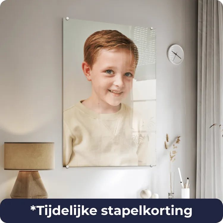 Foto op glas