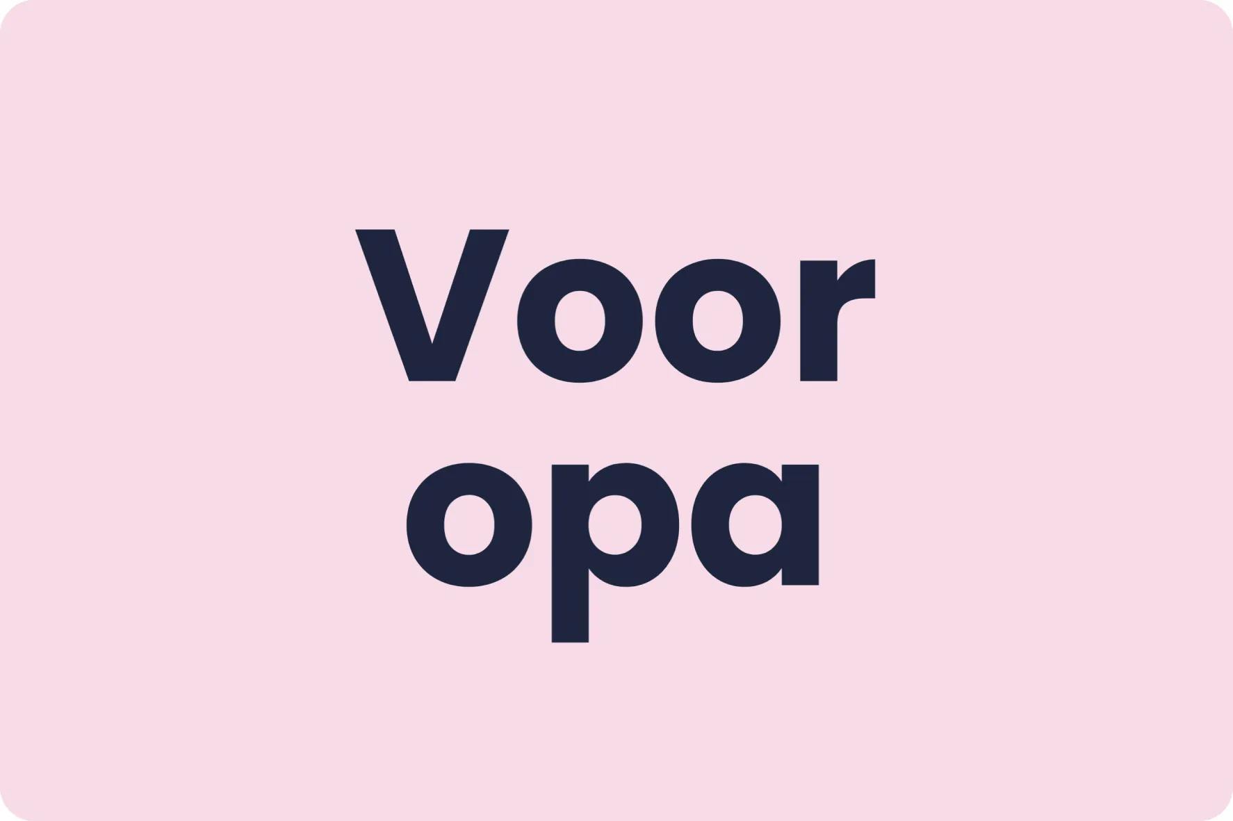 Voor opa
