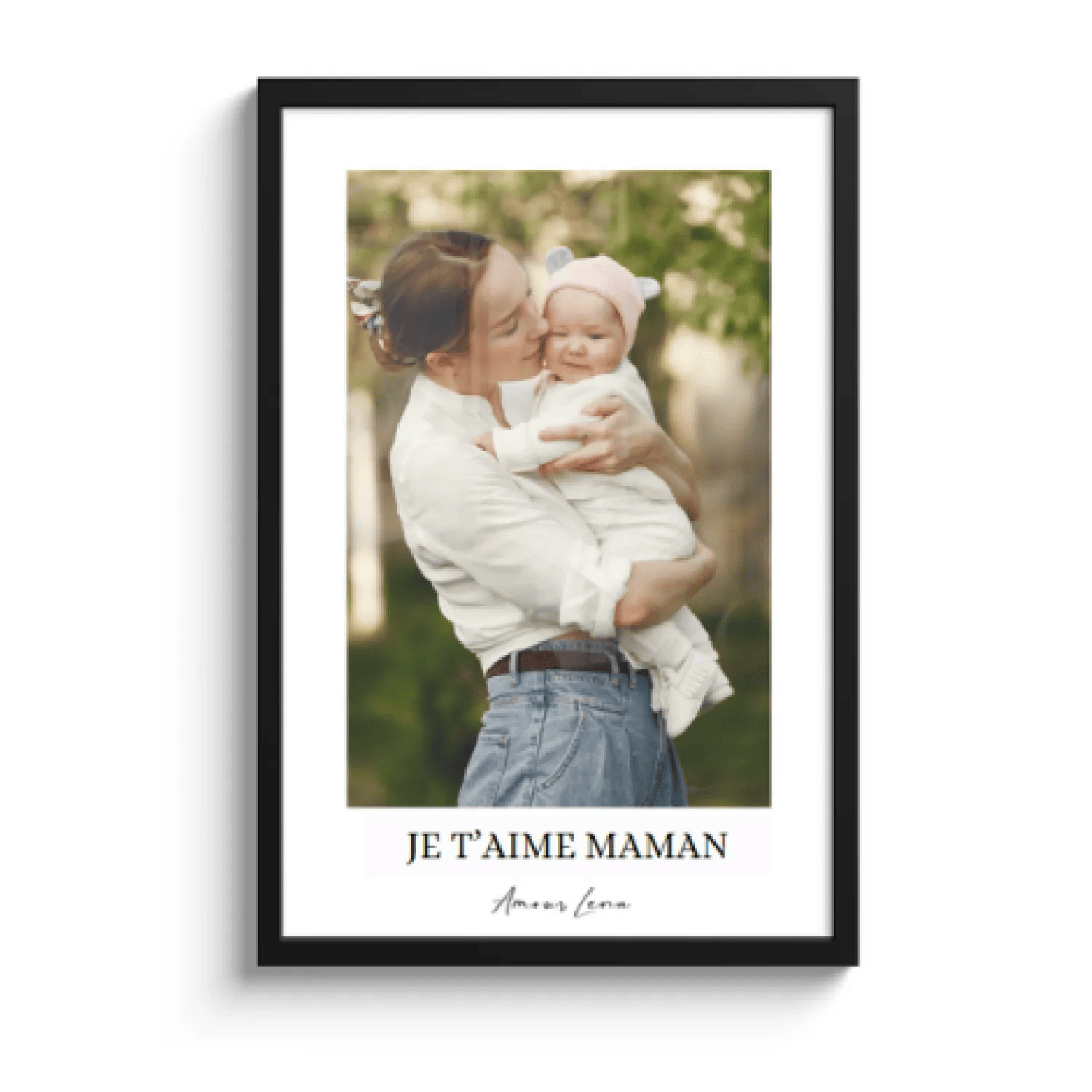 Bordure blanche avec texte