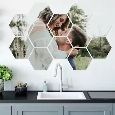 FOTO OVER MEERDERE HEXAGONS