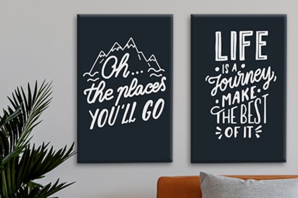 Quotes op canvas