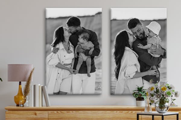 Canvas zwart-wit