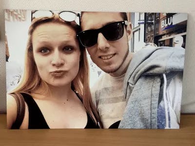 Stellen op canvas