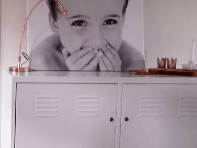 Gezinsfoto op canvas