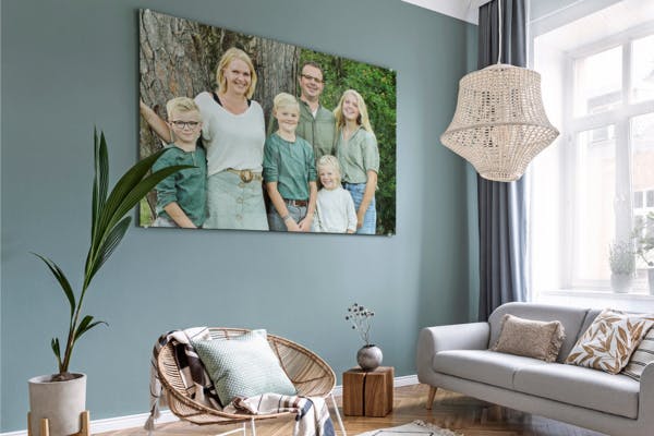 Eigen foto op glas