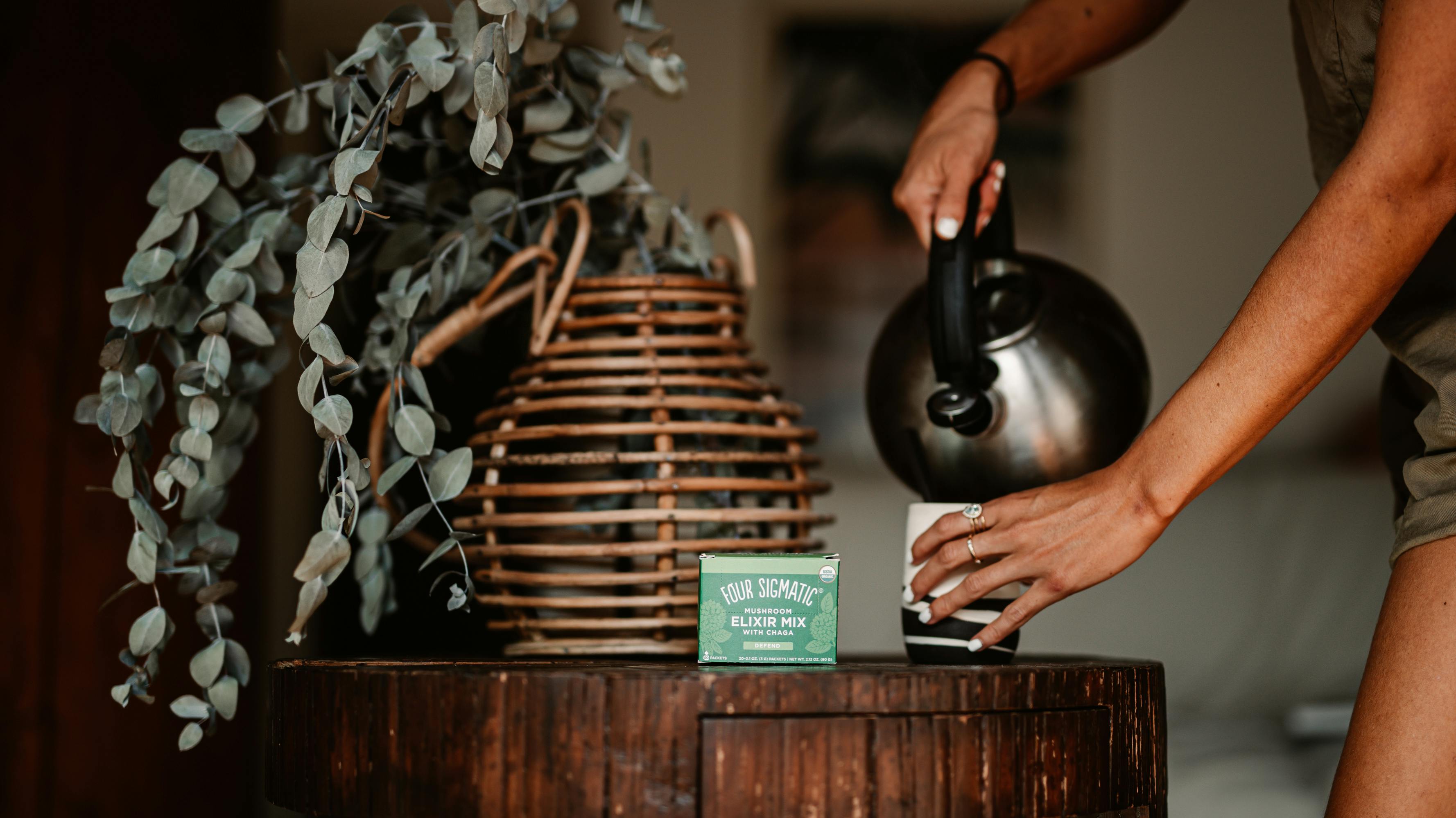 Chelsea Kauai using Chaga Elixir in Hawaii