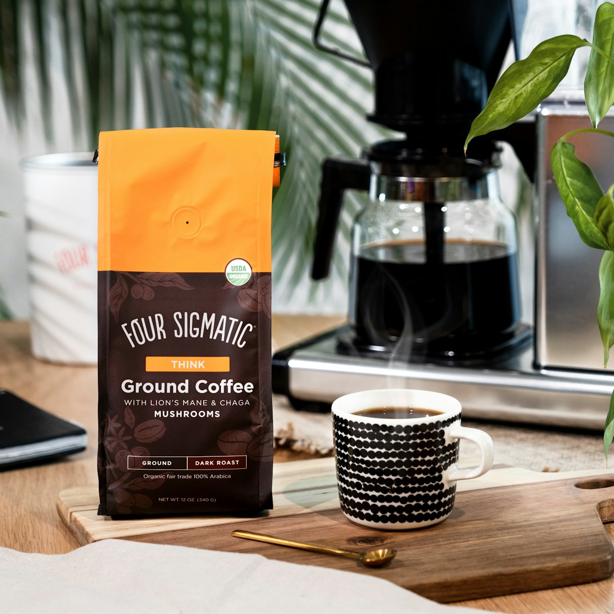 Think Ground Coffee with Lion’s Mane & Chaga Mushrooms