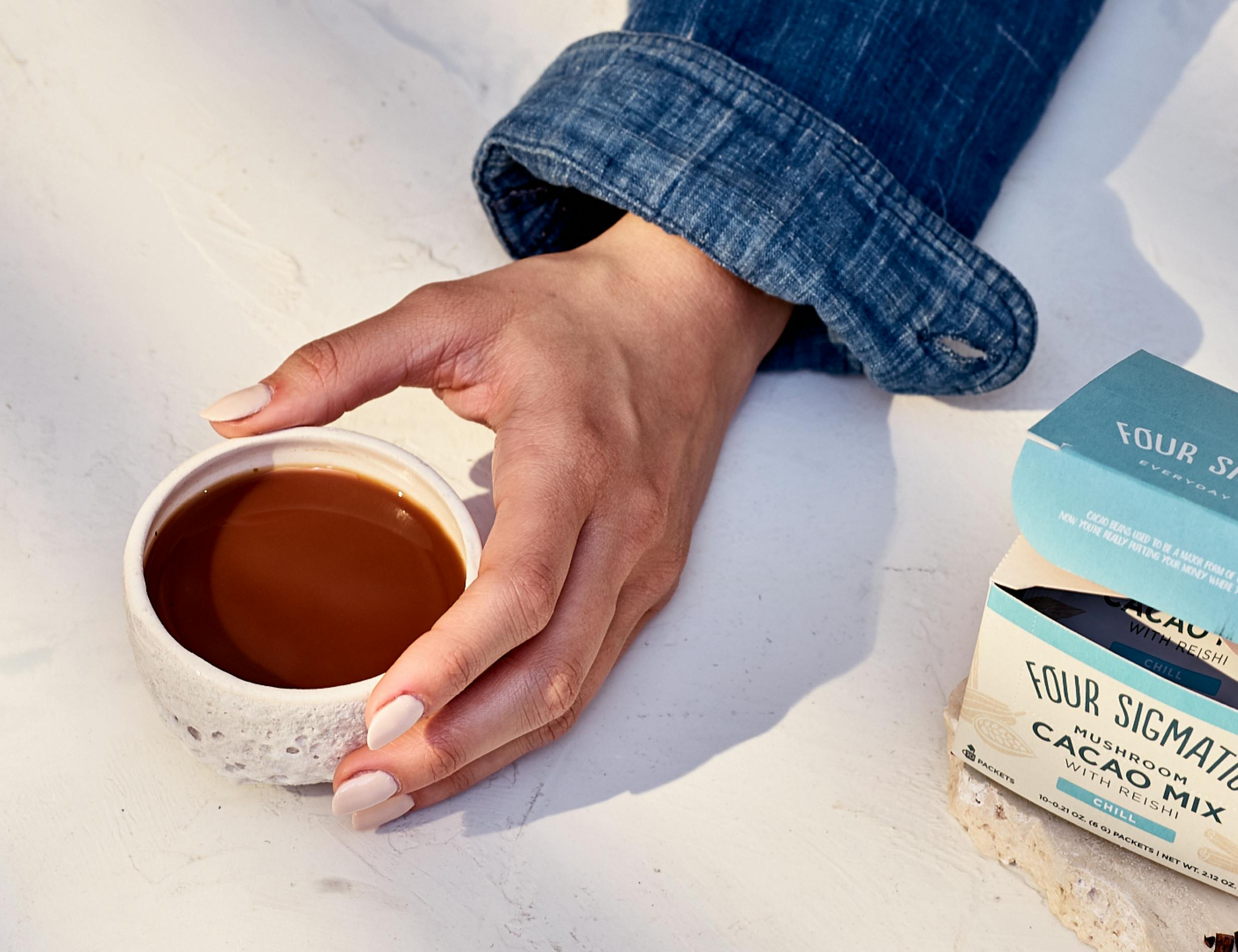 Drinking Hot Cacao