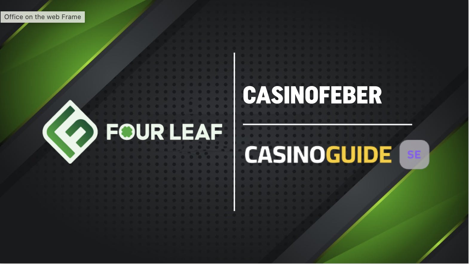 Four Leaf Partners with CasinoGuide.se and CasinoFeber.se