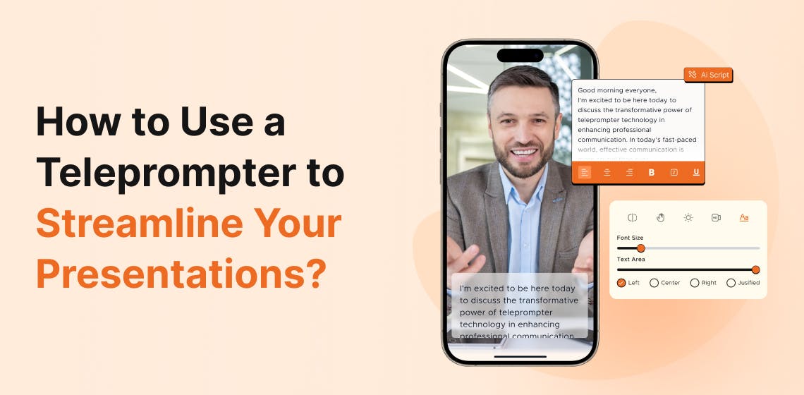 How to use a teleprompter to streamline your presentations?