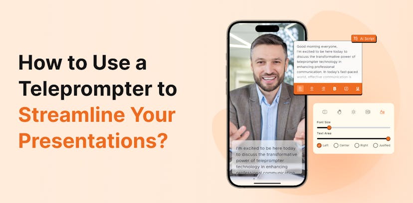 How to use a teleprompter to streamline your presentations?