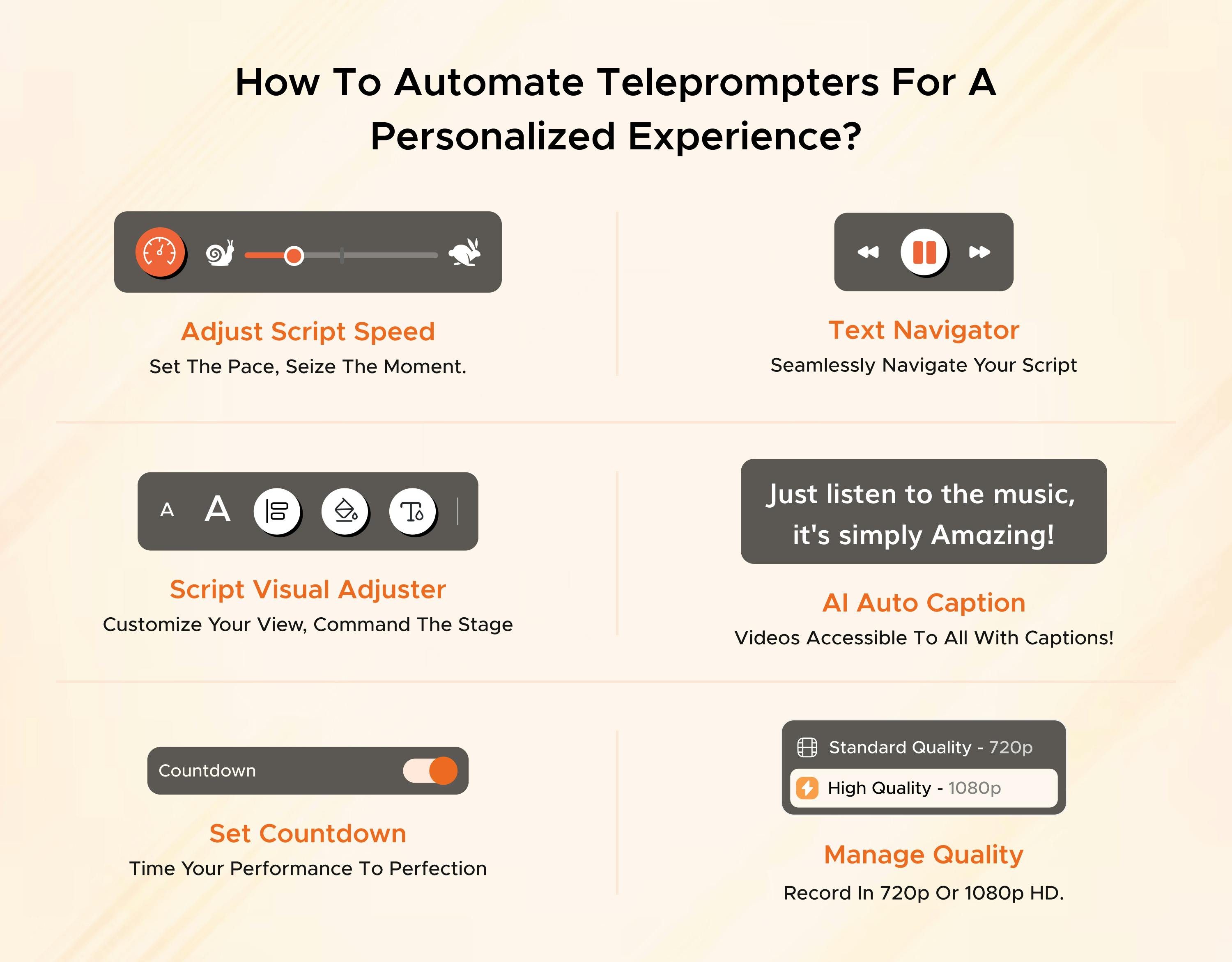 How to Automate Teleprompters for a Personalized Experience?