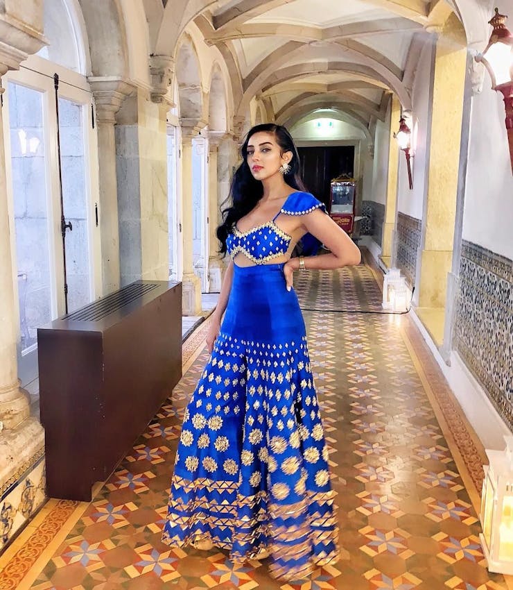 gorgeous dress for mehndi ceremony