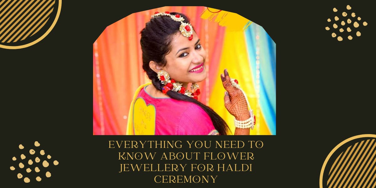 Prettiest Haldi Ceremony Flower Jewellery Designs For Bride - vlog poster