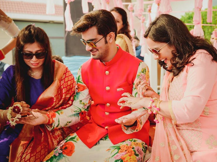 floral kurta for Indian grooms