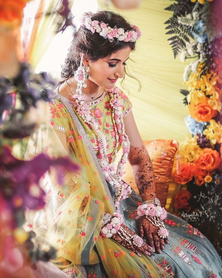 floral tiara for brides