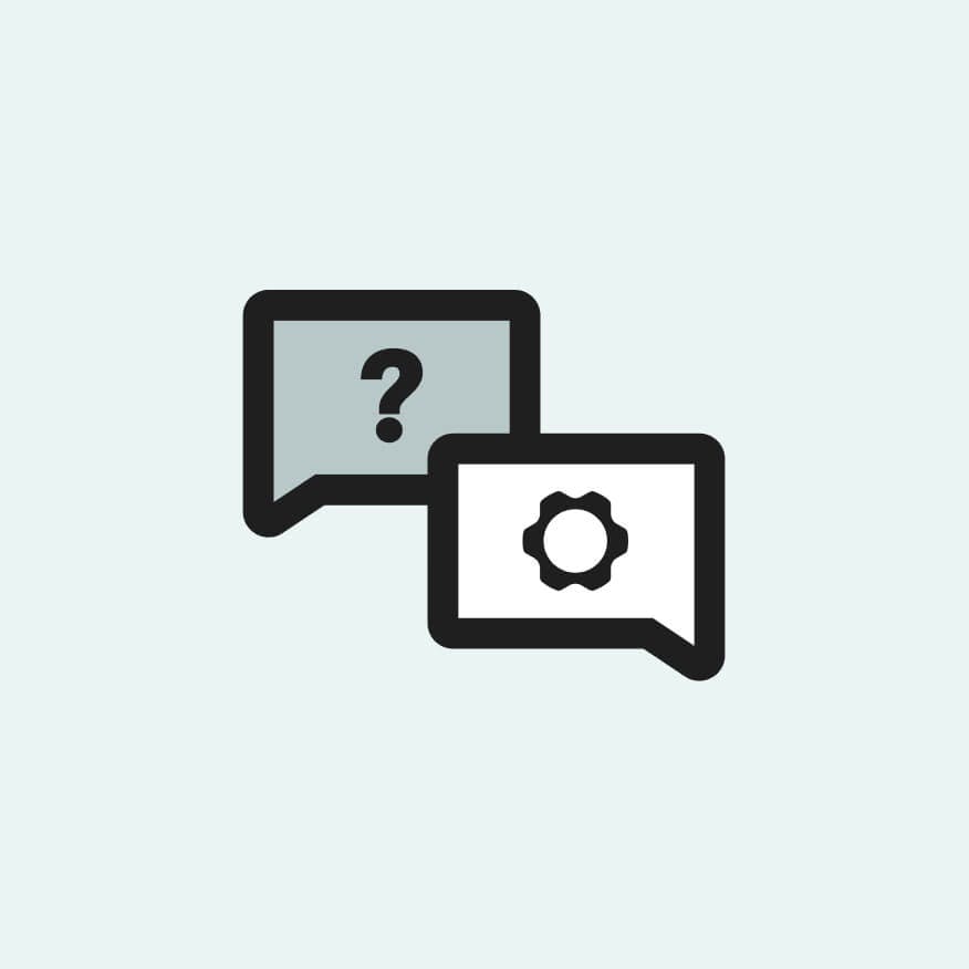 Knowledge Base chat balloon icons