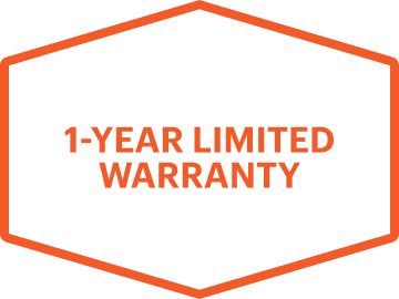 One-year limited warranty icon