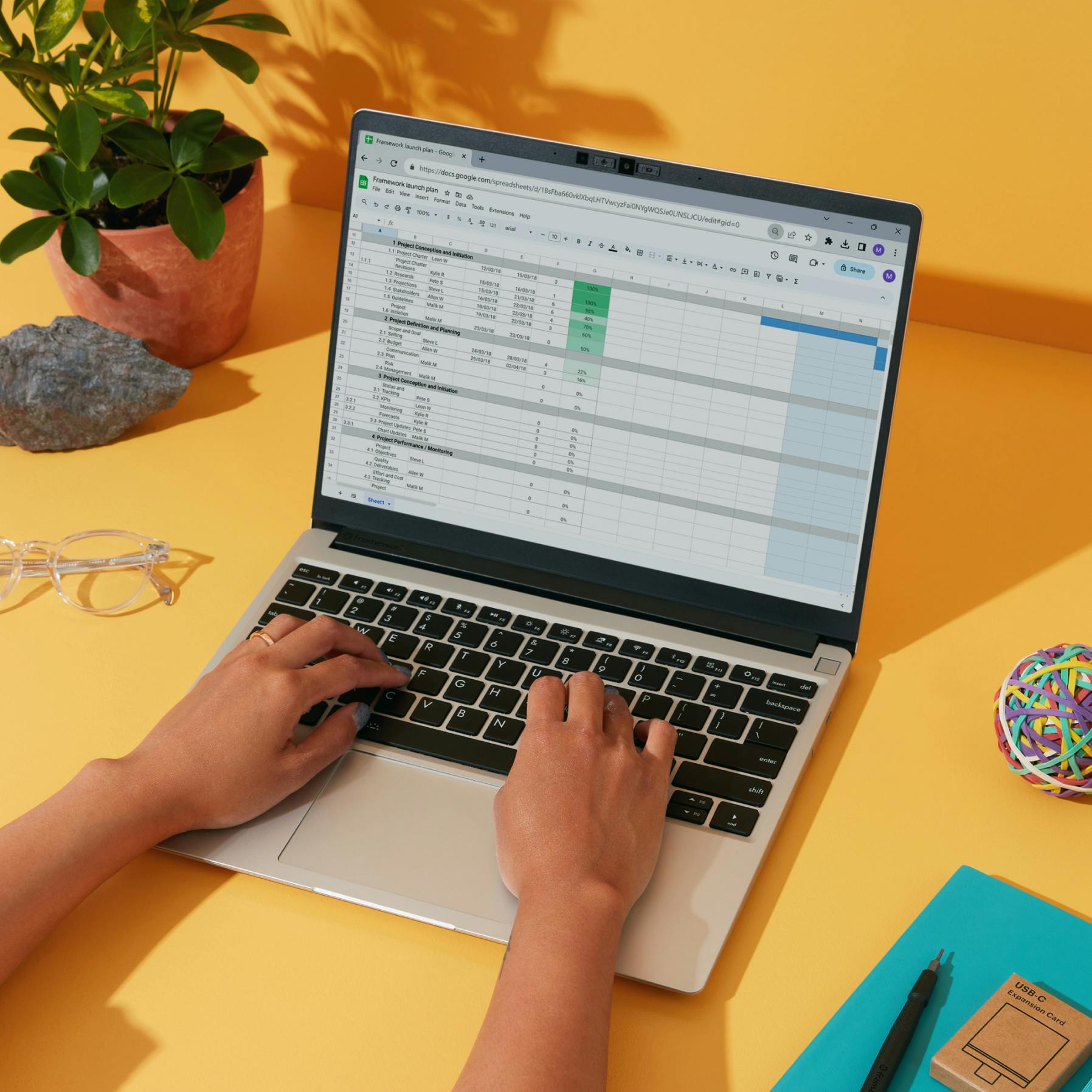Typing on a Framework Laptop