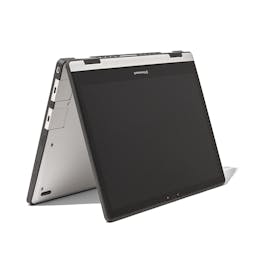 Gray Framework Laptop 12 in tent mode