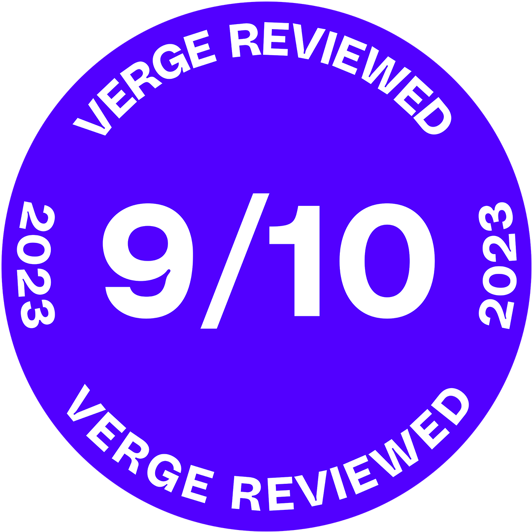 The Verge testimonial badge