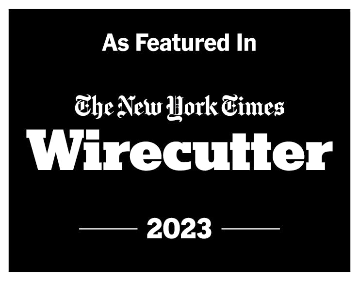 The New York Times Wirecutter testimonial badge