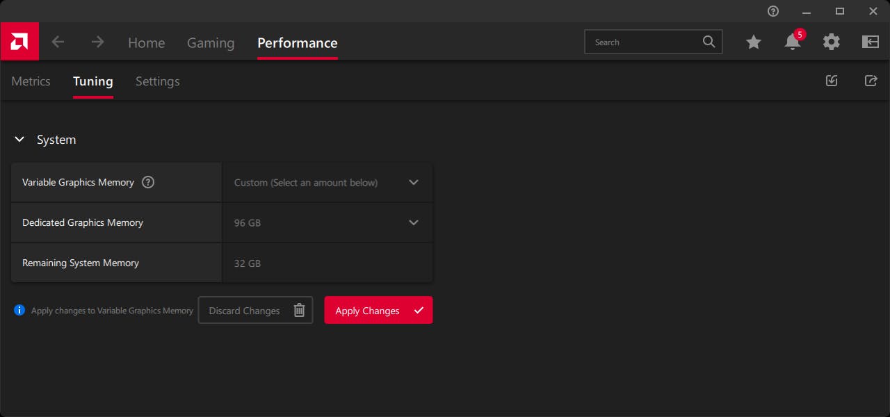 AMD’s Variable Graphics Memory Performance Tuning