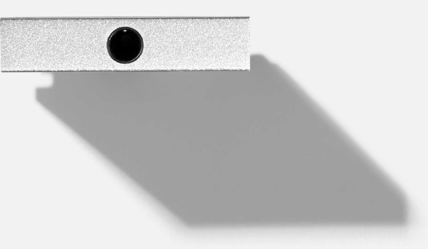 Top-down studio shot of a Framework Audio Expansion Card.