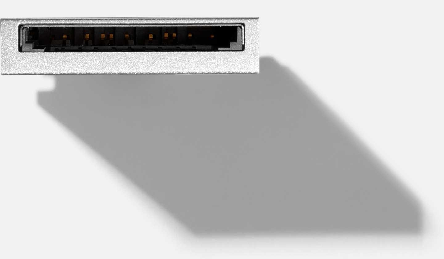 Top-down studio shot of a Framework SD Expansion Card.