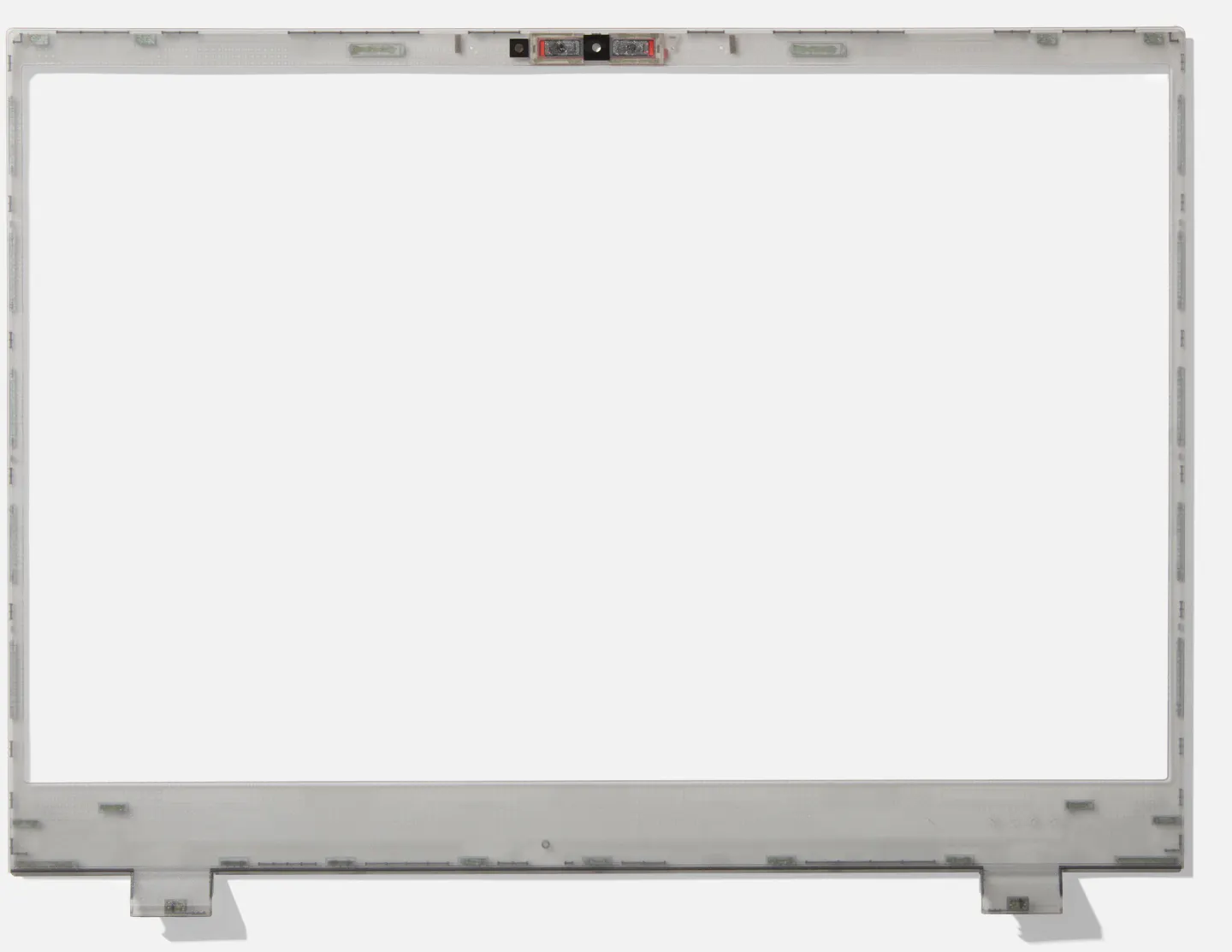 Top-down studio shot of a Smoke Gray Translucent Bezel