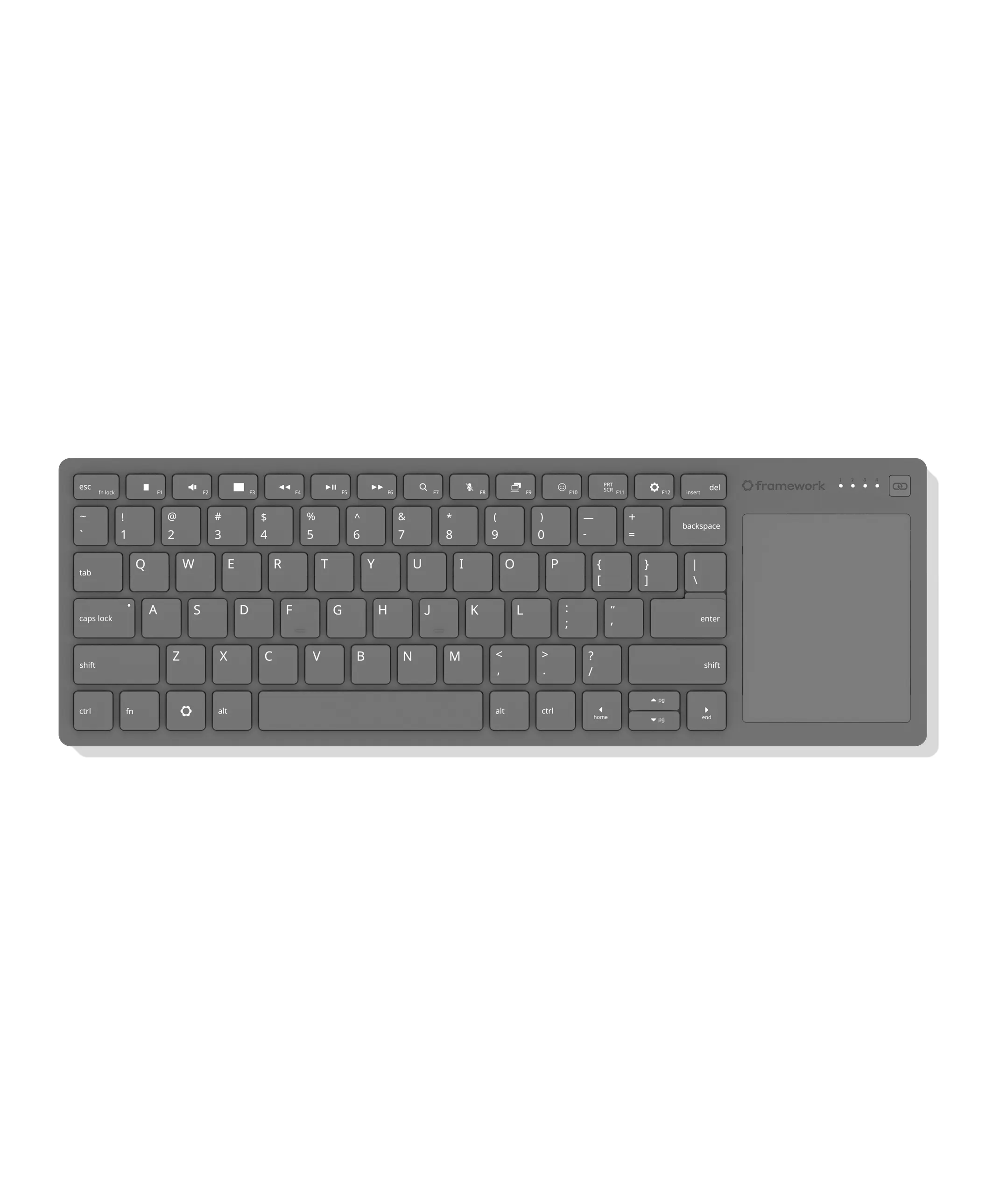 Framework Wireless Touchpad Keyboard front