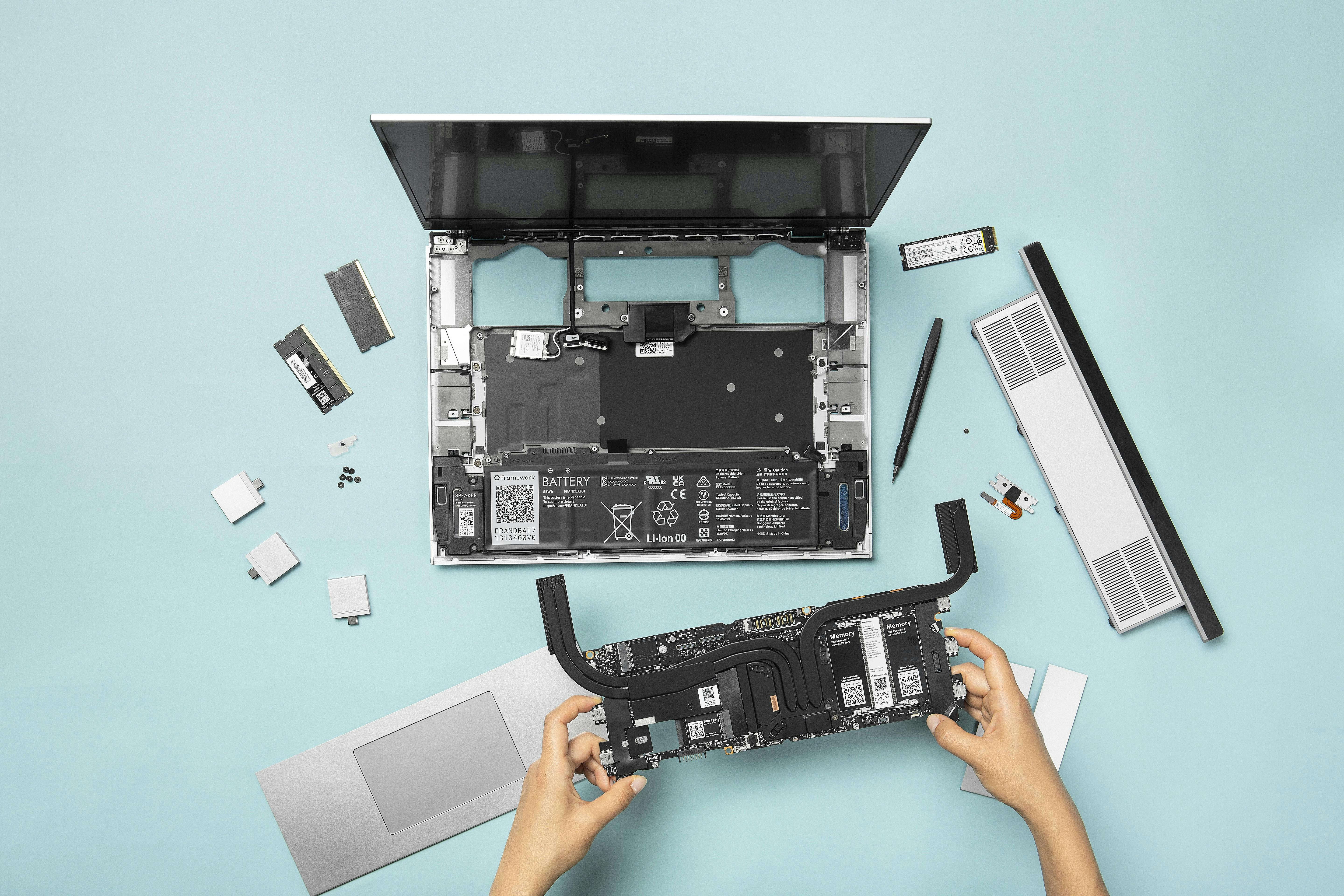 Close-up view of a high-performance computer motherboard showcasing its upgradable components.