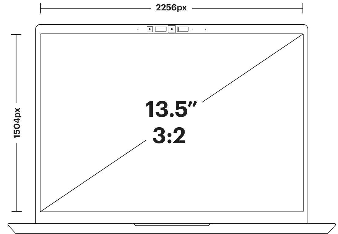 laptop display dimensions