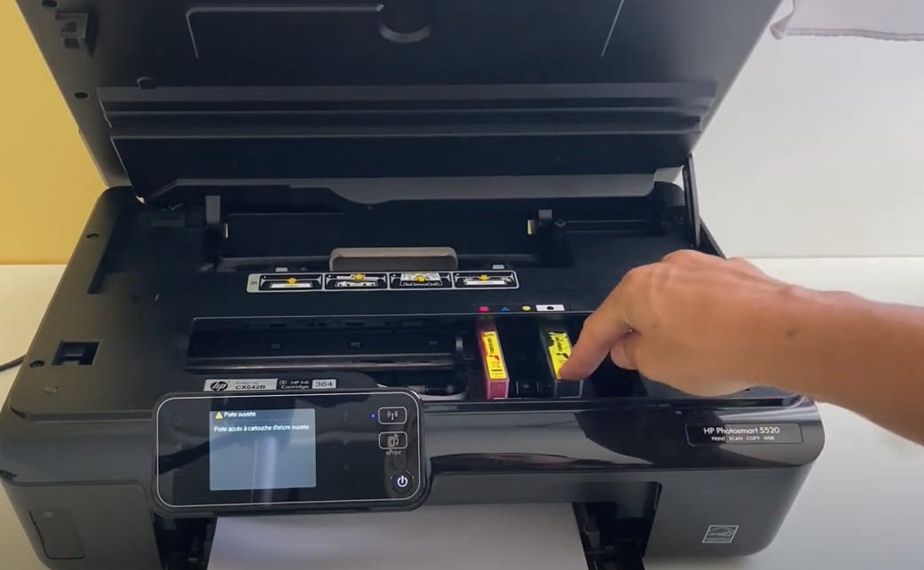 Comment remplacer une cartouche HP Photosmart 5520 avec France Toner ?