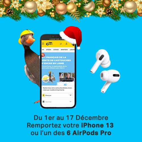 Jeu concours FranceToner - Gagnez un iPhone 13 ou un des 6 AirPods Pro