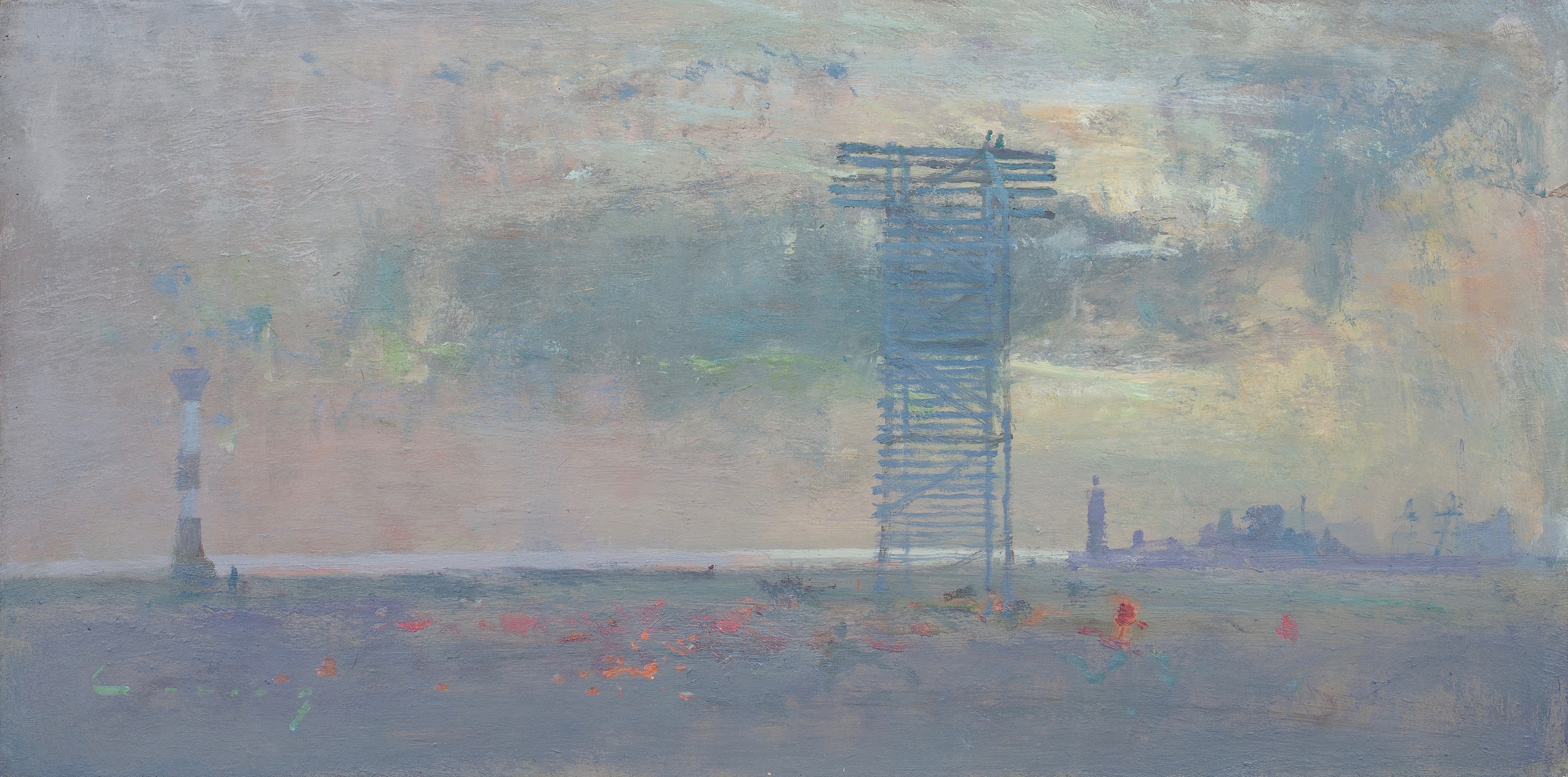 Study for Mysterious Landscape, 10" x 20"