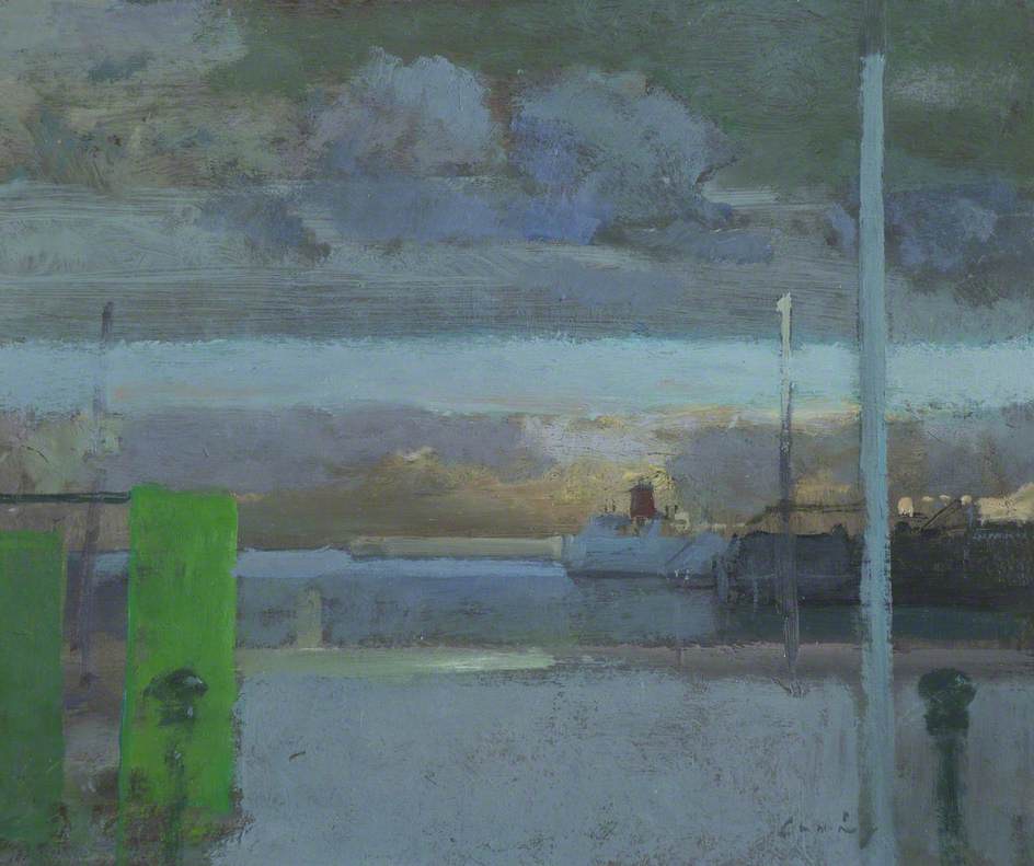 Folkestone Harbour, Rainclouds, Evening, St John's College, University of Cambridge Collection