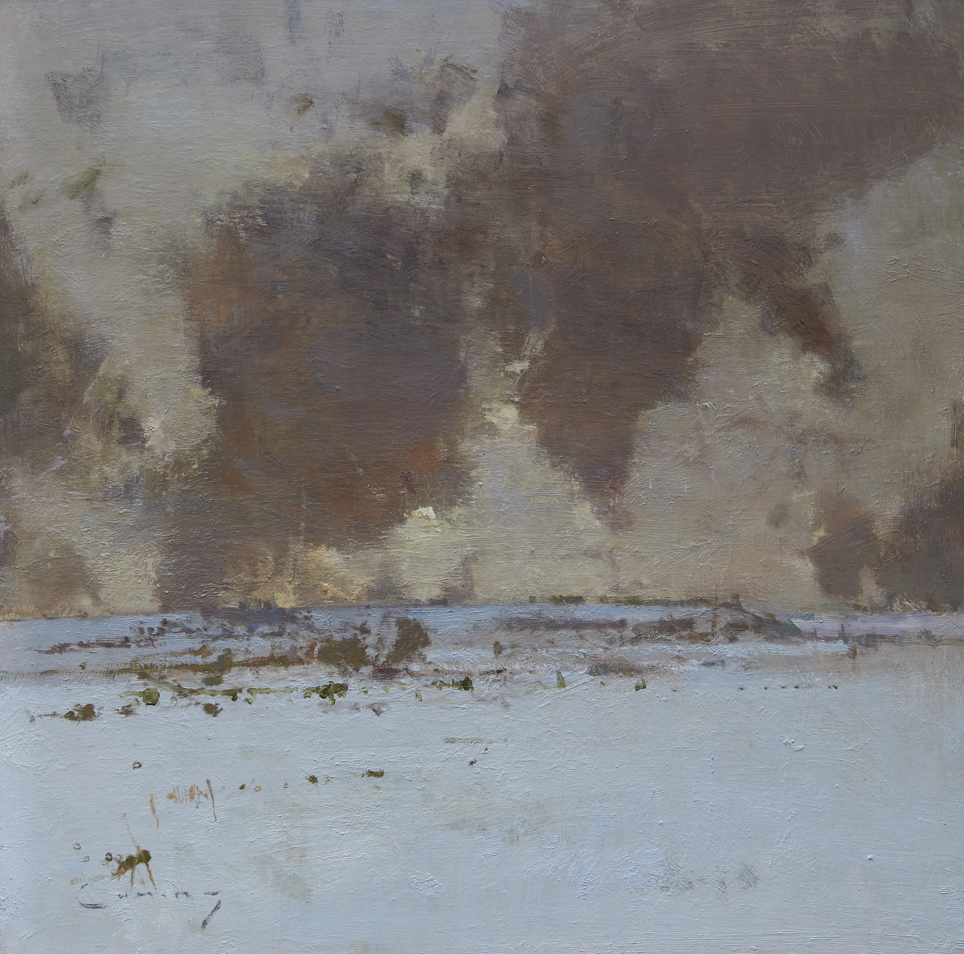 The Ridge under Snow, 24" x 24"