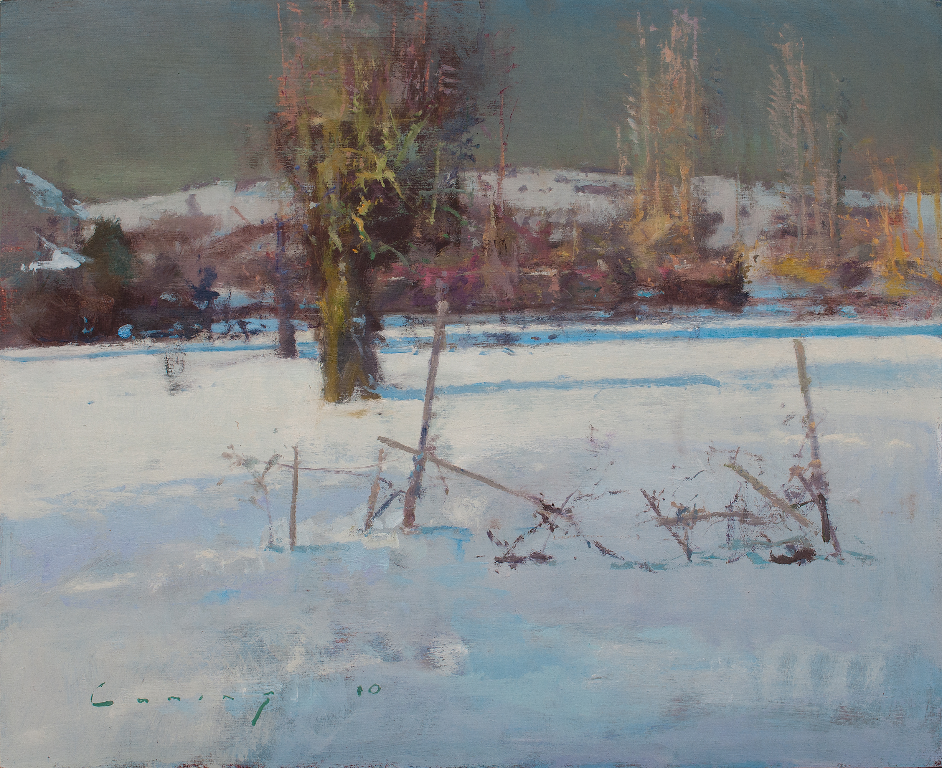 Old Friend in the Snow, 20" x 24"