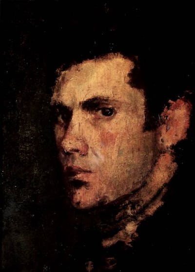 Self Portrait, 1960, 14" × 10"