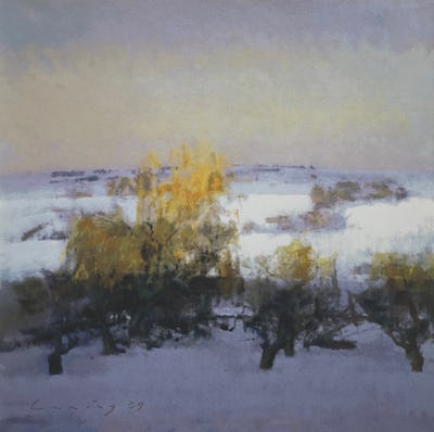 Winter Landscape, Willows, 2010, Image and paper size: 42.5 x 42.5 cm