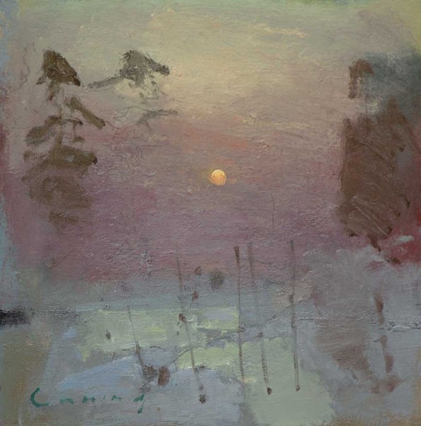 Winter Garden, 8" x 8"