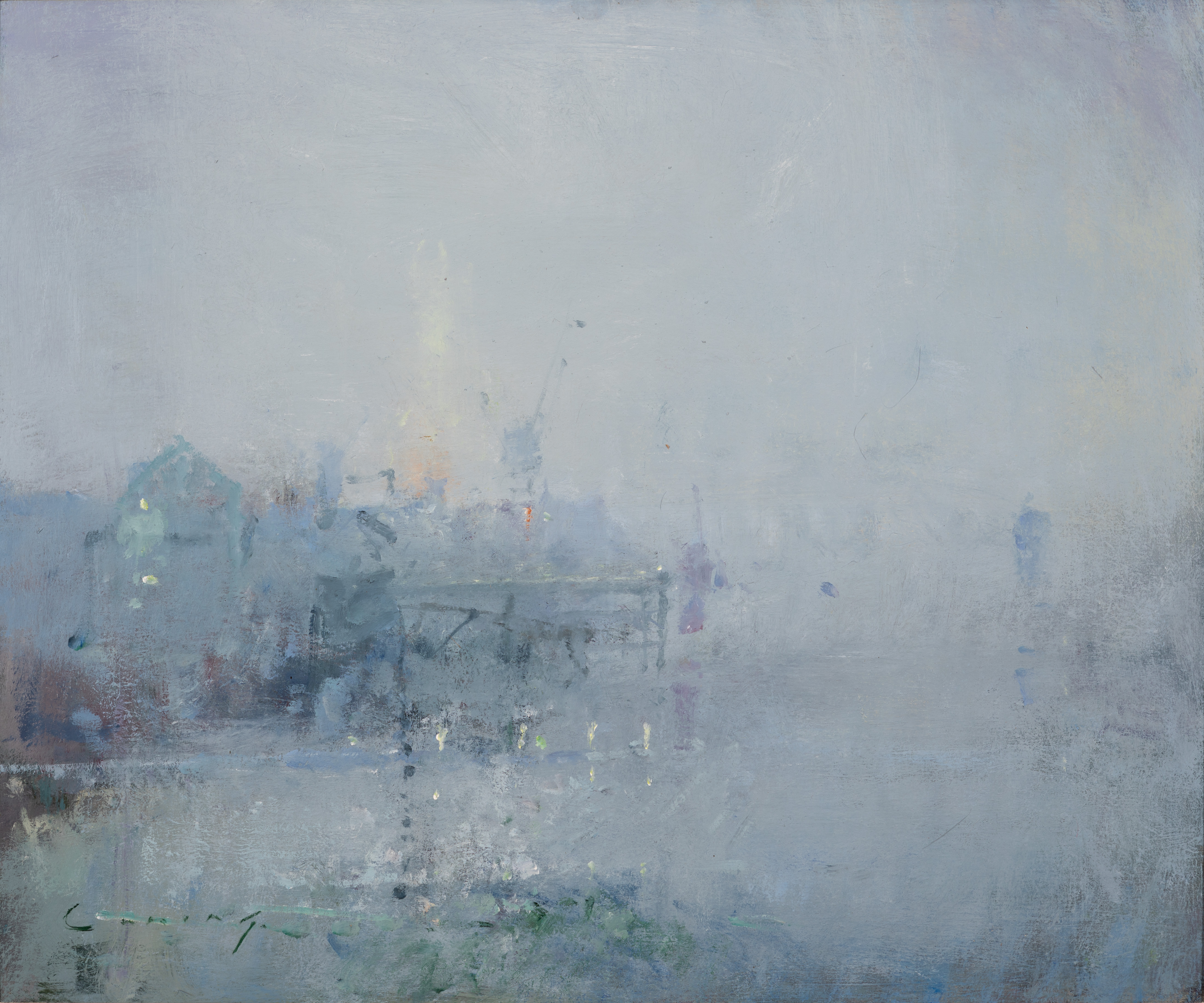 Harbour, Sea Fret, 20" x 24"