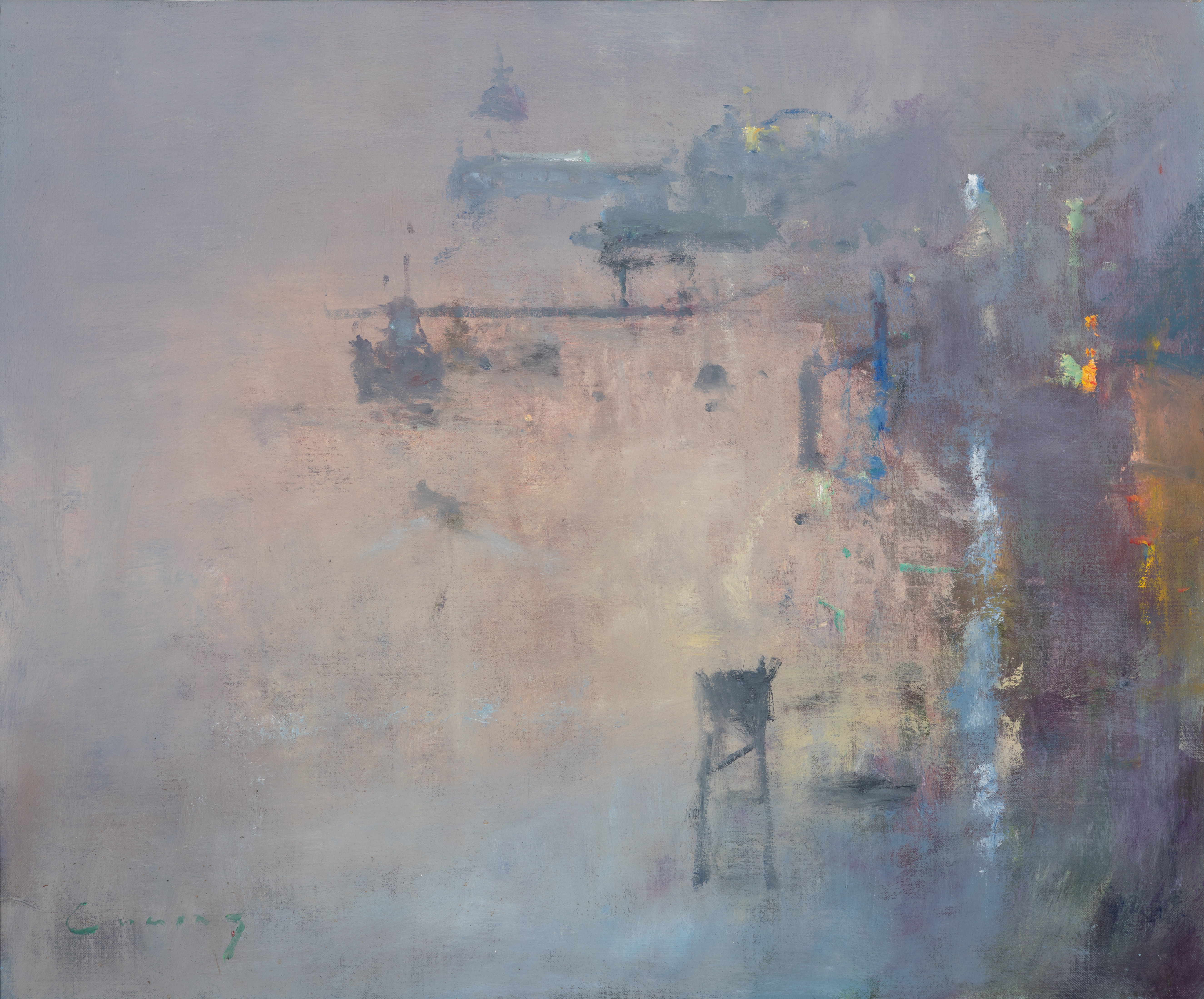 Fowey Estuary, Dawn, 28" x 32"