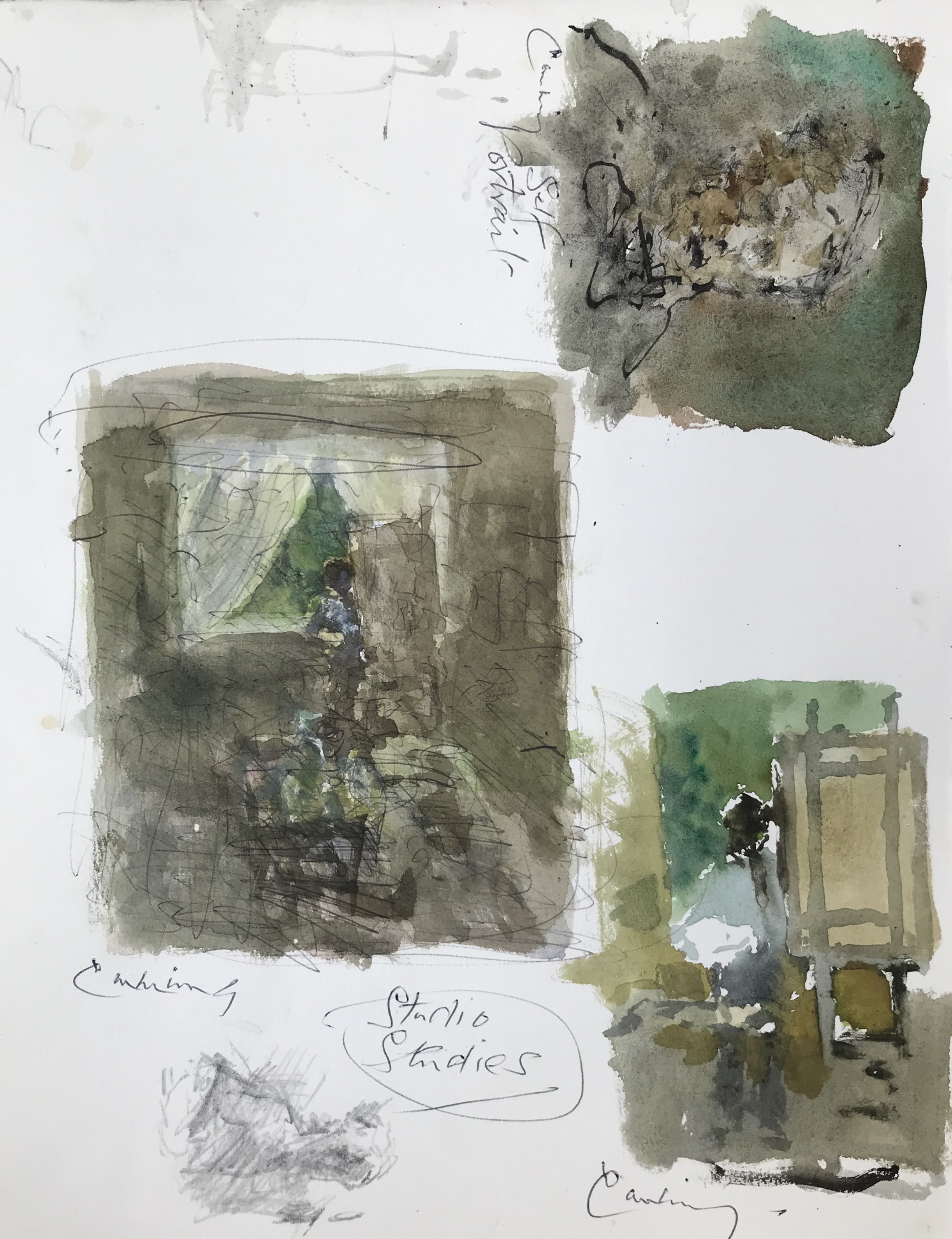 Studio Studies and Self Portrait