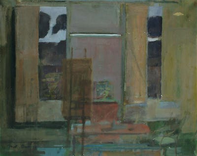 Interior with Easel, Egerton, 24" × 30"