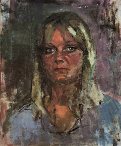 Audrey, 1976, 28" × 24"